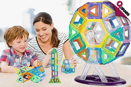 From QR69 Have Fun Building with a Set of Mini Magnetic Blocks! (Up to QR220 Value)
